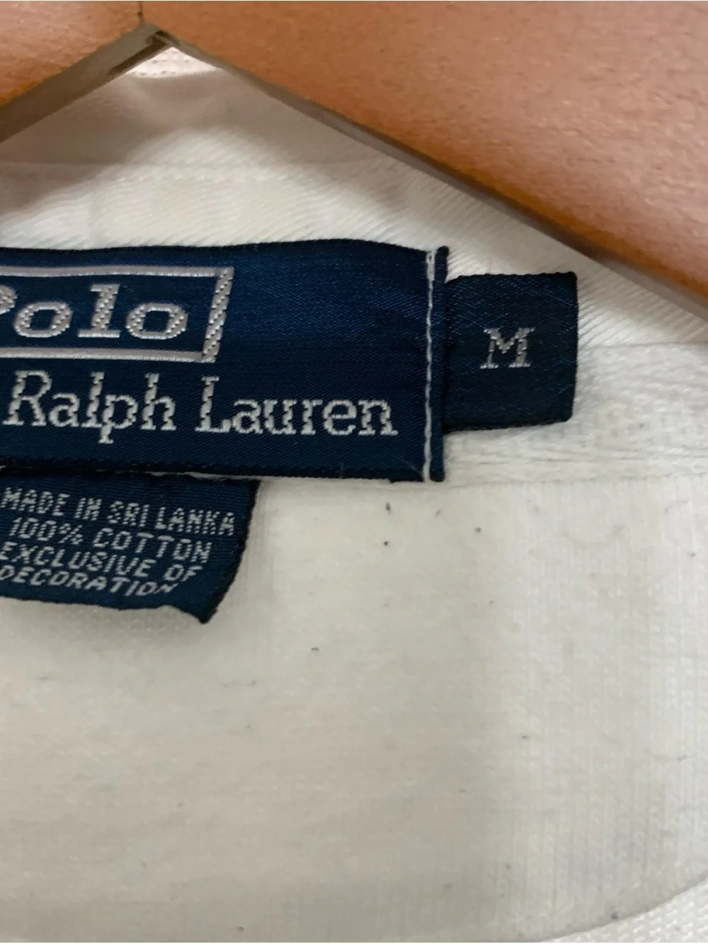 Ralph Lauren Men's Navy and White Striped Rugby Polo with Gold Pony Oversized